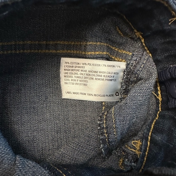 Cat & Jack Girls 12 Blue Straight Jeans and Girls 12 Black Skinny Jeans BUNDLE! - Picture 7 of 13